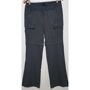 Prana Convertible Pants Shorts Women's Gray Bootcut Outdoors Hiking Ripstop 6x32
